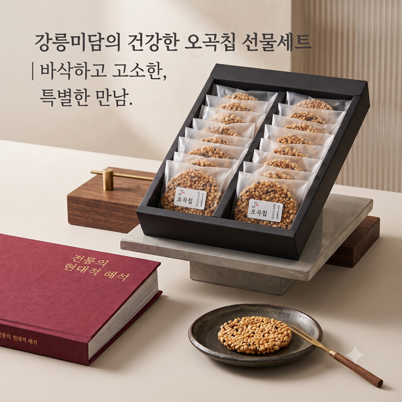 강릉몰,강릉미담 바삭 오곡곡물칩 16호