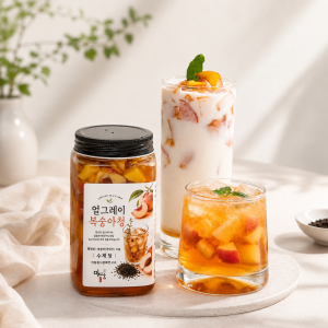 강릉미담 수제청 얼그레이복숭아청
