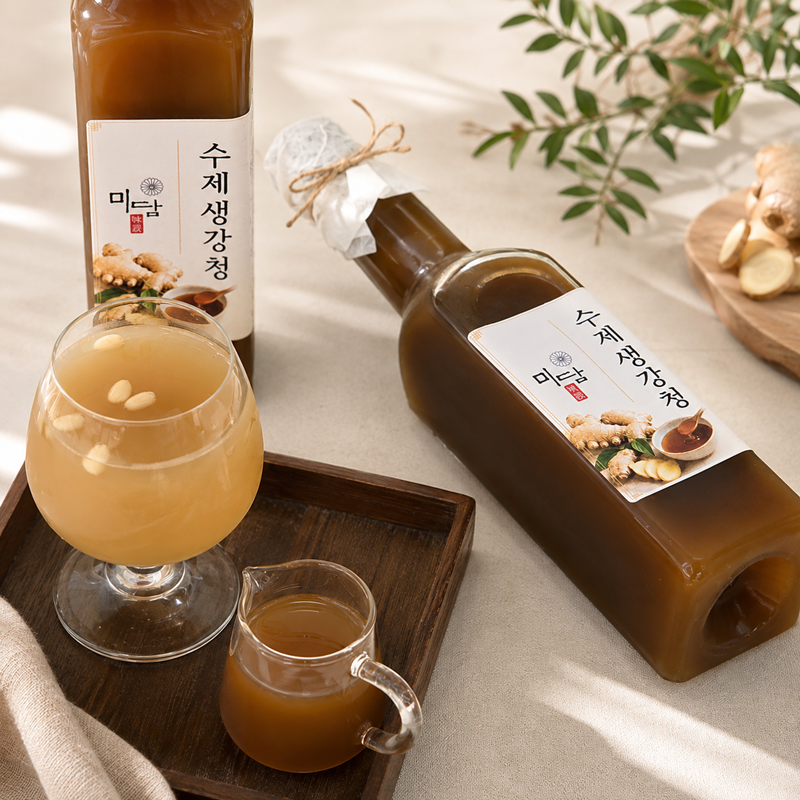 강릉몰,강릉미담 수제생강청500ml
